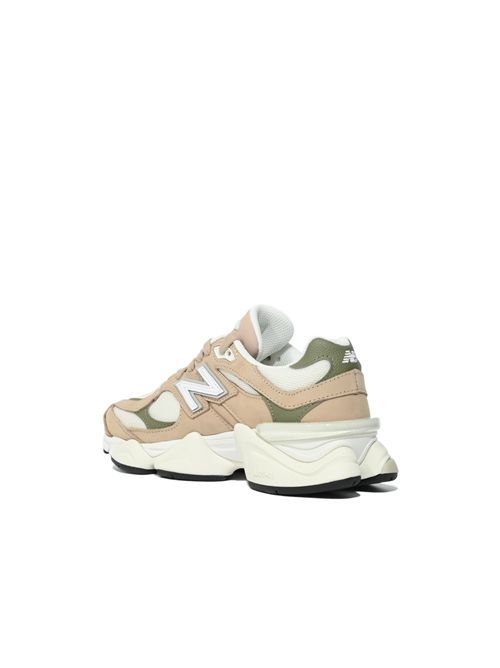 Sneakers 9060 6BI in pelle e mesh Mindful Grey con olivine NEW BALANCE | U90606BI